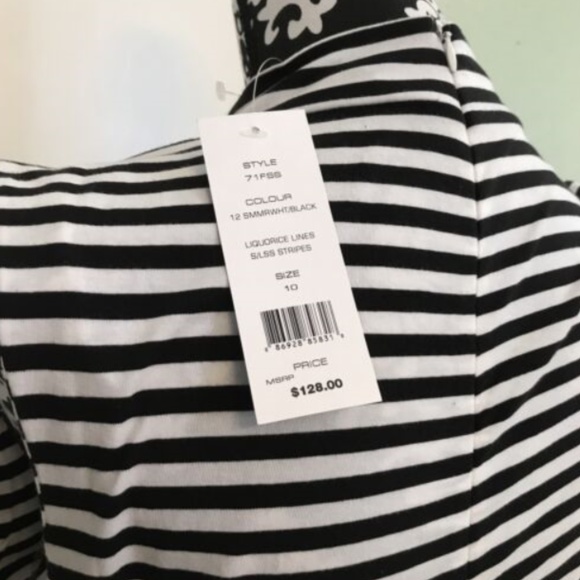French Connection Striped Sleeveless Dress NWT - Picture 4 of 4